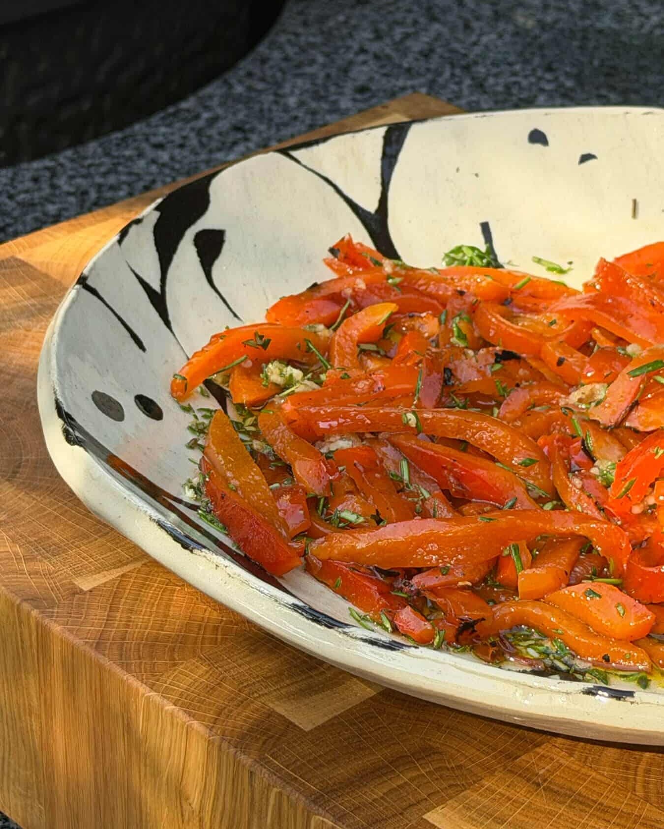 Mediterrane-gemarineerde-rode-paprika-recepten-bbq-kamado-dutch-bbq-dude