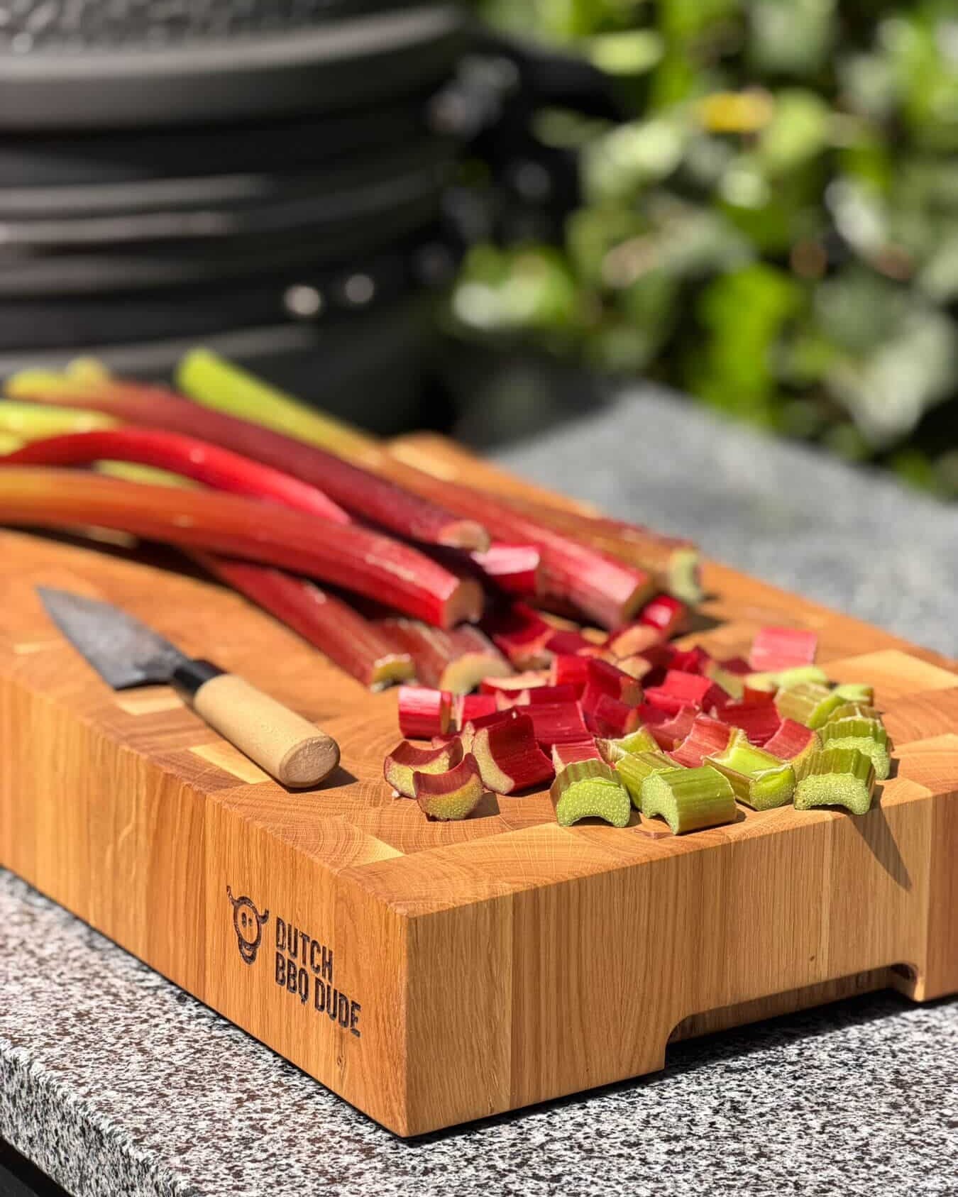 Rabarber-compote-rabarber-snijden-recepten-bbq-kamado-dutch-bbq-dude